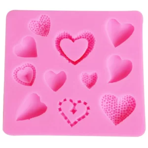 Molde Silicona Corazón Set/San Valentin/Amor