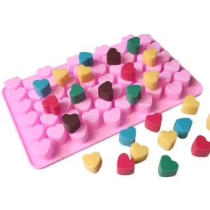 Molde Silicona Bombón Set Corazón Mini