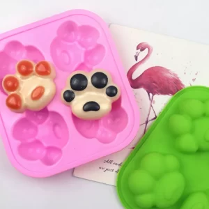 Molde Silicona Patitas De Perrito Mediano