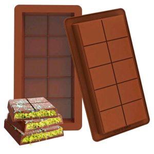 Molde Silicona Chocolate Dubai/Barra de Chocolate/Barra de Cerial
