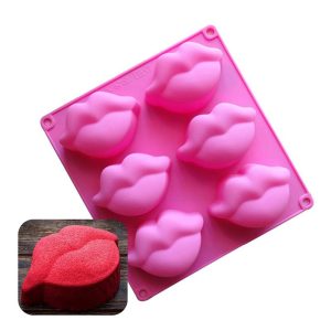 Molde Silicona Bombón Bocas/Labios Gigandes/Reposteria/Chocolate/Hielo/Manualidades