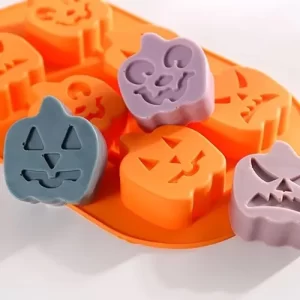Molde Silicona Halloween Calabazas Emsiones para reposteria, vela, jabon, resina, yeso.