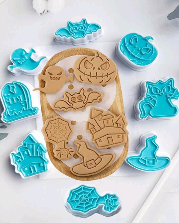 Cortadores de galletas Halloween 8 unidades